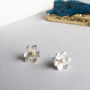 Anemones Flower Sterling Silver Earrings In A Box, thumbnail 2 of 7