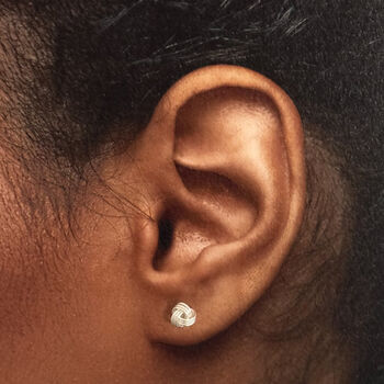 Friendship Knot Sterling Silver Earrings, 2 of 12