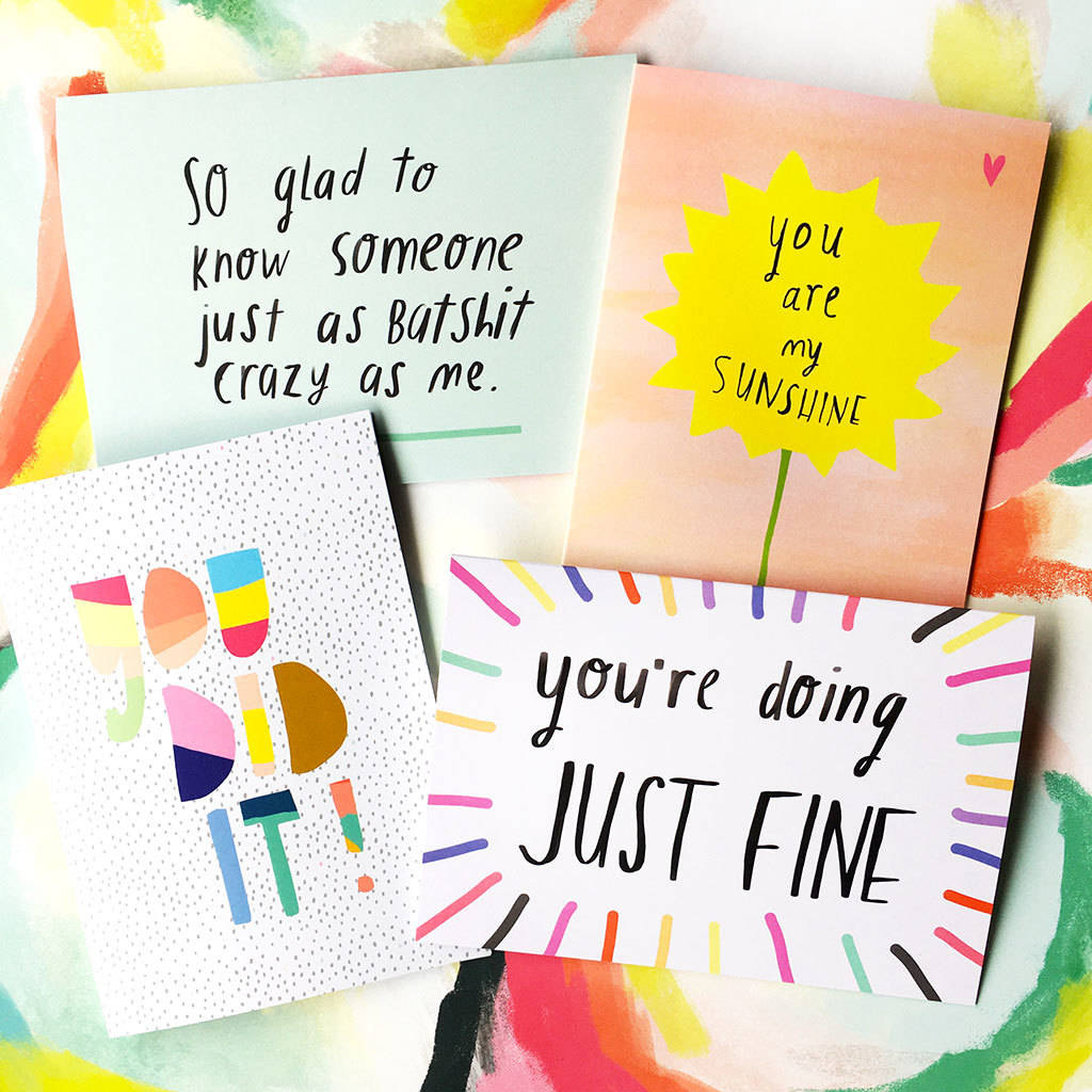 You're Doing Just Fine Card By Nicola Rowlands | notonthehighstreet.com