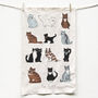 Cats Tea Towel, thumbnail 2 of 4