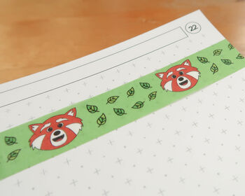 Cute Red Panda Washi Tape Paper Tape, 3 of 3