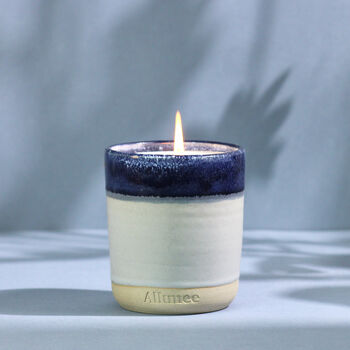 Handmade Lavender And Bergamot Luxury Ceramic Candle, 3 of 4