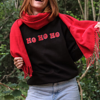 Ho Ho Ho Christmas Sweatshirt Jumper, 4 of 9