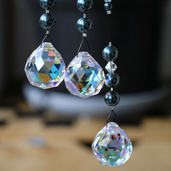 Crystal Pearls And Crystal Beaded Suncatcher, 2 of 3