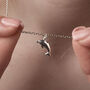 Sterling Silver Necklace With Dolphin Charm, thumbnail 1 of 6
