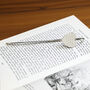 Personalised Engraved Silver Heart Bookmark, thumbnail 3 of 5