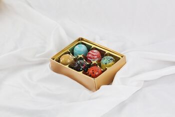 Box Of Six Handmade Luxury Truffles By Saffire Chocolate, 4 of 7