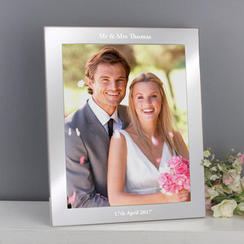 Personalised Message 8x10 Silver Photo Frame, 4 of 9