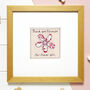 Personalised Embroidered Flower Picture Gift For Her, thumbnail 9 of 12