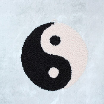Yin And Yang Punch Needle Wall Art Hang, 2 of 3