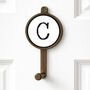 Typewriter Style Letter Initial Alphabet Coat Hooks, thumbnail 5 of 9