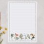 A5 Letter Writing Paper With Envelopes Gingham Florals, thumbnail 4 of 6