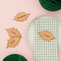 Personalised Holly Leaf Table Place Names, thumbnail 1 of 2