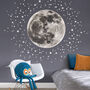 Moon And Stars Fabric Wall Sticker, thumbnail 1 of 5