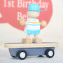 Pull Back And Go Skateboarder Toy And Personalised Bag, thumbnail 4 of 4
