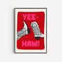 Yee Haw! Cowboy Boot Print, thumbnail 3 of 3