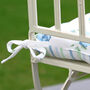 Luxury Blue Country Rose Garden Chair Cushions, thumbnail 6 of 10