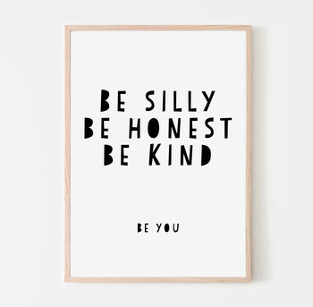 Be Honest Quote Print, 4 of 4