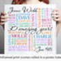 Personalised 30th Birthday Square Word Art, thumbnail 7 of 11