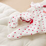 Personalised Babies First Valentine's Romper, thumbnail 4 of 6
