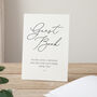 Modern Elegance Personalised Names Wedding Guest Book, thumbnail 3 of 3