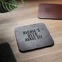 Personalised Recycled Vintage Leather Set Of Coasters, thumbnail 8 of 10