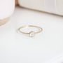 Sonora Ring // Moonstone And Gold Stacking Ring, thumbnail 3 of 5