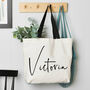 Personalised Script Name Shopping Or Beach Bag, thumbnail 1 of 3