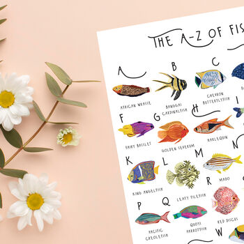 The A To Z Of Fish Print, 5 of 6