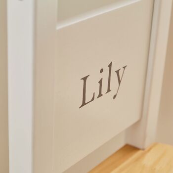 Personalised Wooden Children’s Chair White, 2 of 3