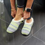 Ellen Grey/Lime Nordic Women's Slippers Indoor/Garden Shoes, thumbnail 6 of 12