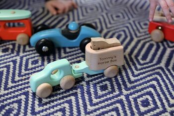 Personalised Wooden Car And Horse, 2 of 9