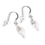 Swarovski Plain Crystal And Diamante Wedding Earrings, thumbnail 1 of 3