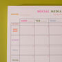 A4 Colourful Social Media Weekly Planner Pad, thumbnail 4 of 7