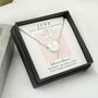 Personalised June Birth Flower Necklace And Box, thumbnail 3 of 4
