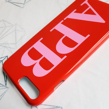 Personalised Cherry Red And Bubblegum Pink Phone Case, 10 of 12