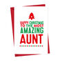 Amazing Aunty, Aunt, Auntie Christmas Card, thumbnail 3 of 3