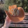 Personalised Brown Cowboy Hat, thumbnail 1 of 5