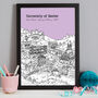 Personalised Exeter Graduation Gift Print, thumbnail 6 of 9