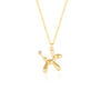 Balloon Dog Poodle Necklace In Sterling Silver, thumbnail 4 of 6