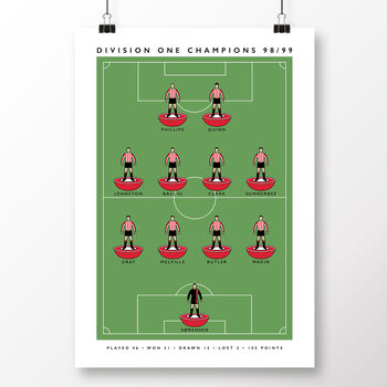 Sunderland 98/99 Champions Poster, 2 of 8