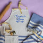 Personalised Cotton Kitchen Apron, Tea Towel, thumbnail 2 of 12