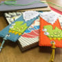 Personalised Happy Dinosaur Name Bookmark For Children, thumbnail 5 of 7