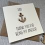 Personalised Anchor Father's Day Card, thumbnail 2 of 2