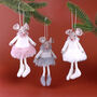 G Decor All Fashion Mice Besties Hanging Christmas Ornaments, thumbnail 1 of 5