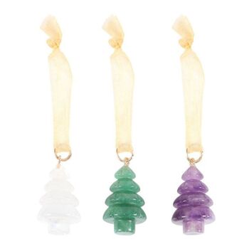 Luxury Christmas Gemstone Tree Decorations, 2 of 4