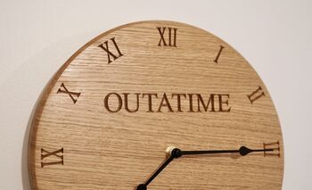 Personalised Wooden Wall Clock, 4 of 4