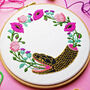 Ouroboros Snake And Flowers Embroidery Kit, thumbnail 2 of 7