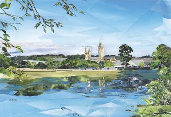 Truro River View, Cornwall Art Gallery Print, 4 of 5