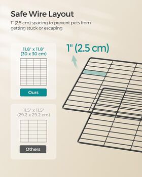 Two Floor Metal Pet Playpen Small Animal Cage, 4 of 6
